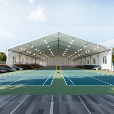 Sports aluminium tent structure with clear span design for stadiums, sports arenas and temporary event facilities