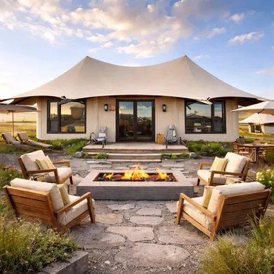 luxury glamping tent for resort and eco retreat outdoor accommodation