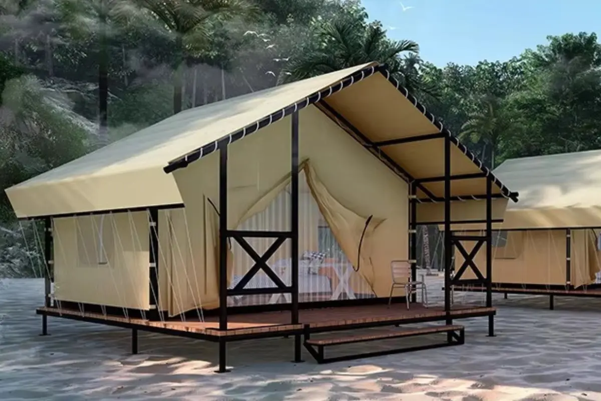 Eco-friendly safari resort camping tent by shadeco