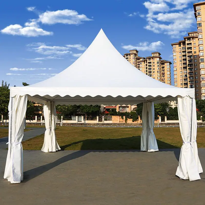 Premium pagoda tent structure manufactured by ShadeCo for events and exhibitions in India