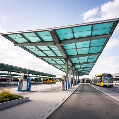 Custom polycarbonate roofing structure design for commercial and architectural projects