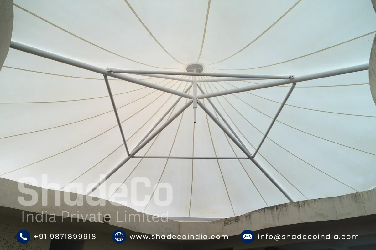 Completed conical tensile structure at KBN Gulbarga
